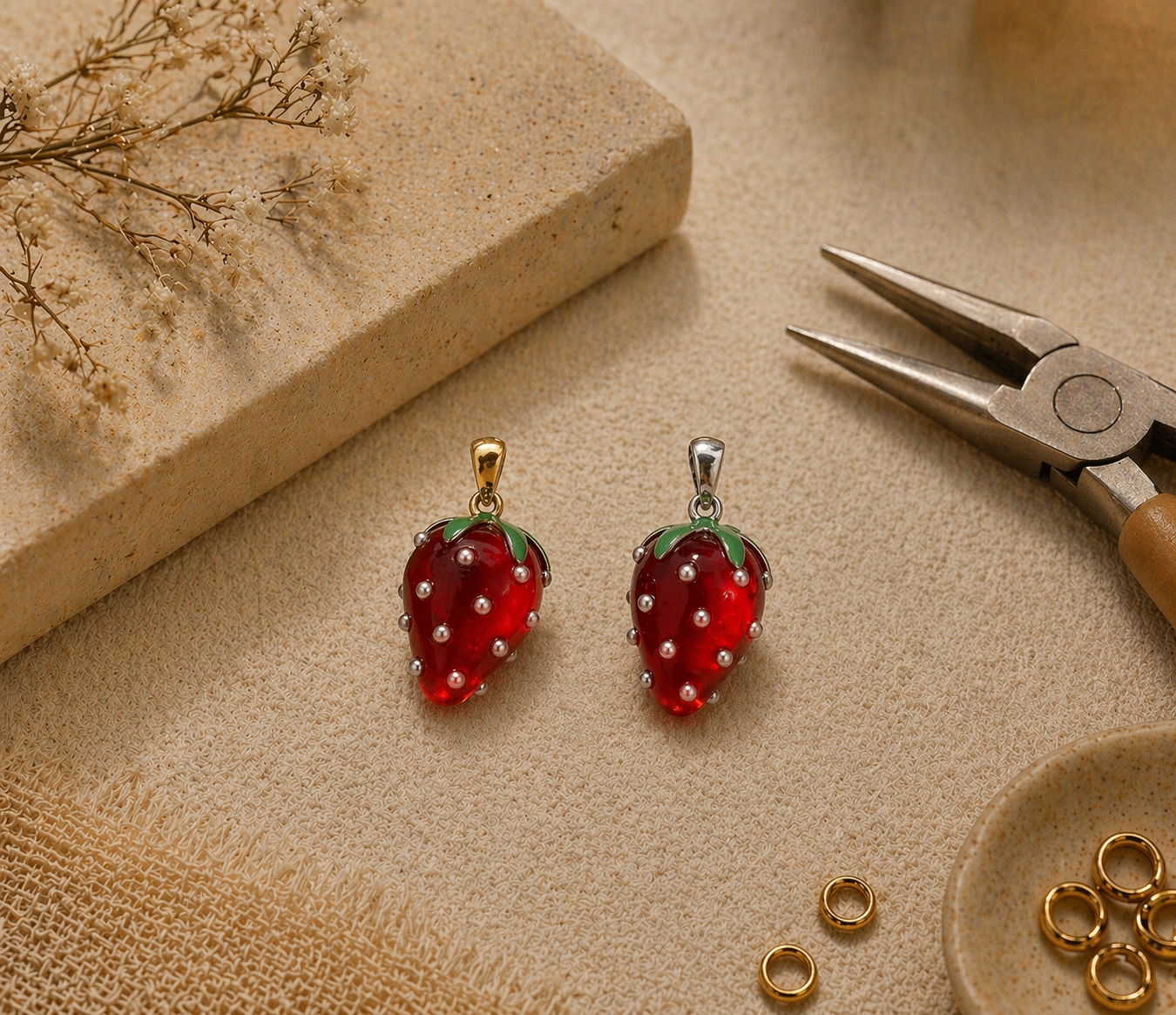 Ciondolo FRAGOLA MAXI