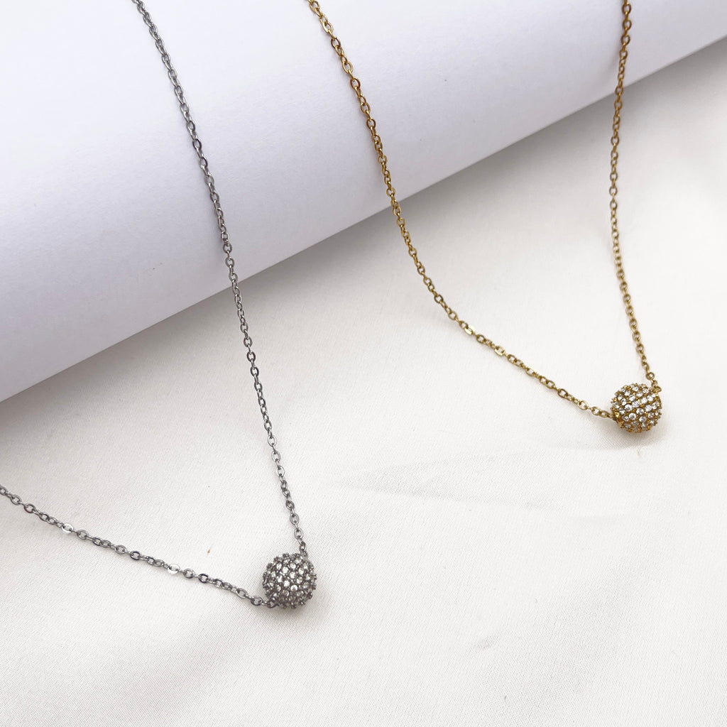 Collana PALLINA STRASS