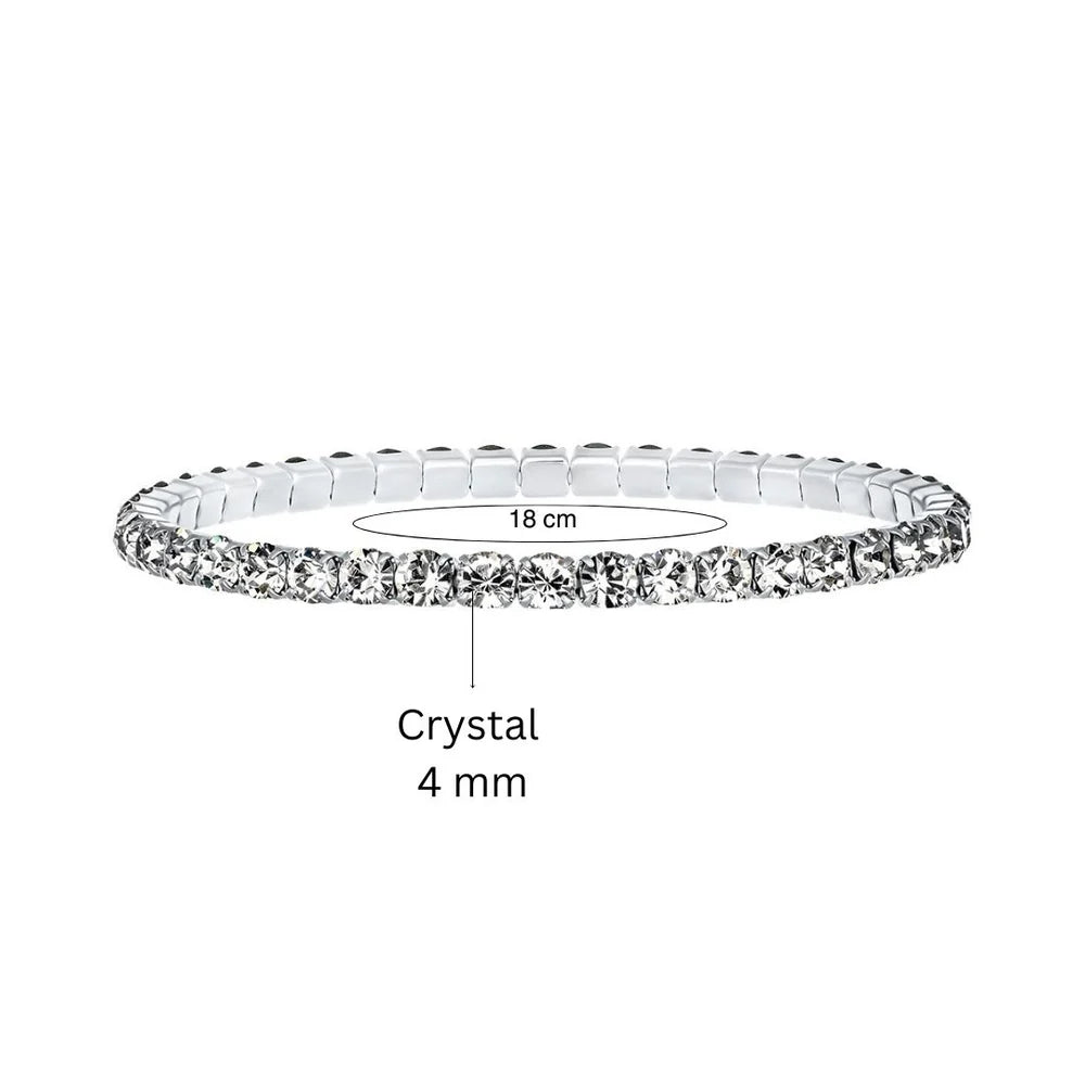 Swarovsky Tennis Aurora Boreale/Silver