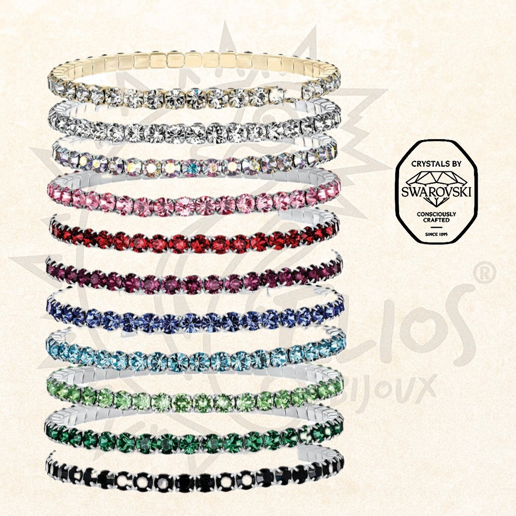 Swarovsky Tennis Azzurro Cielo/Silver