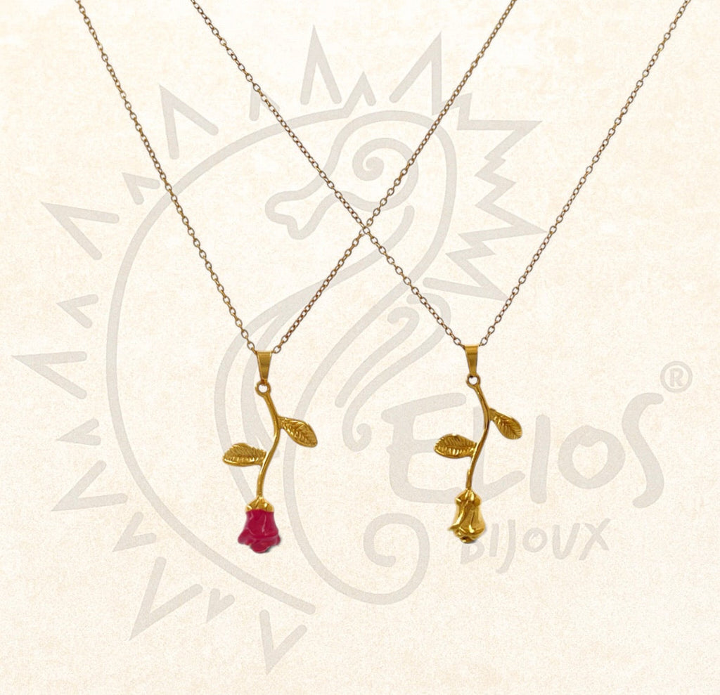Collana Falling Rose