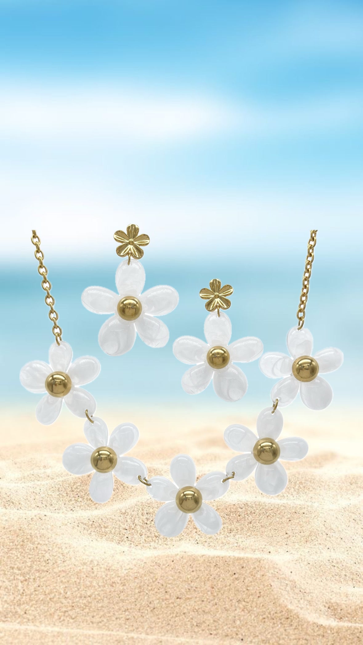 Parure White Flowers