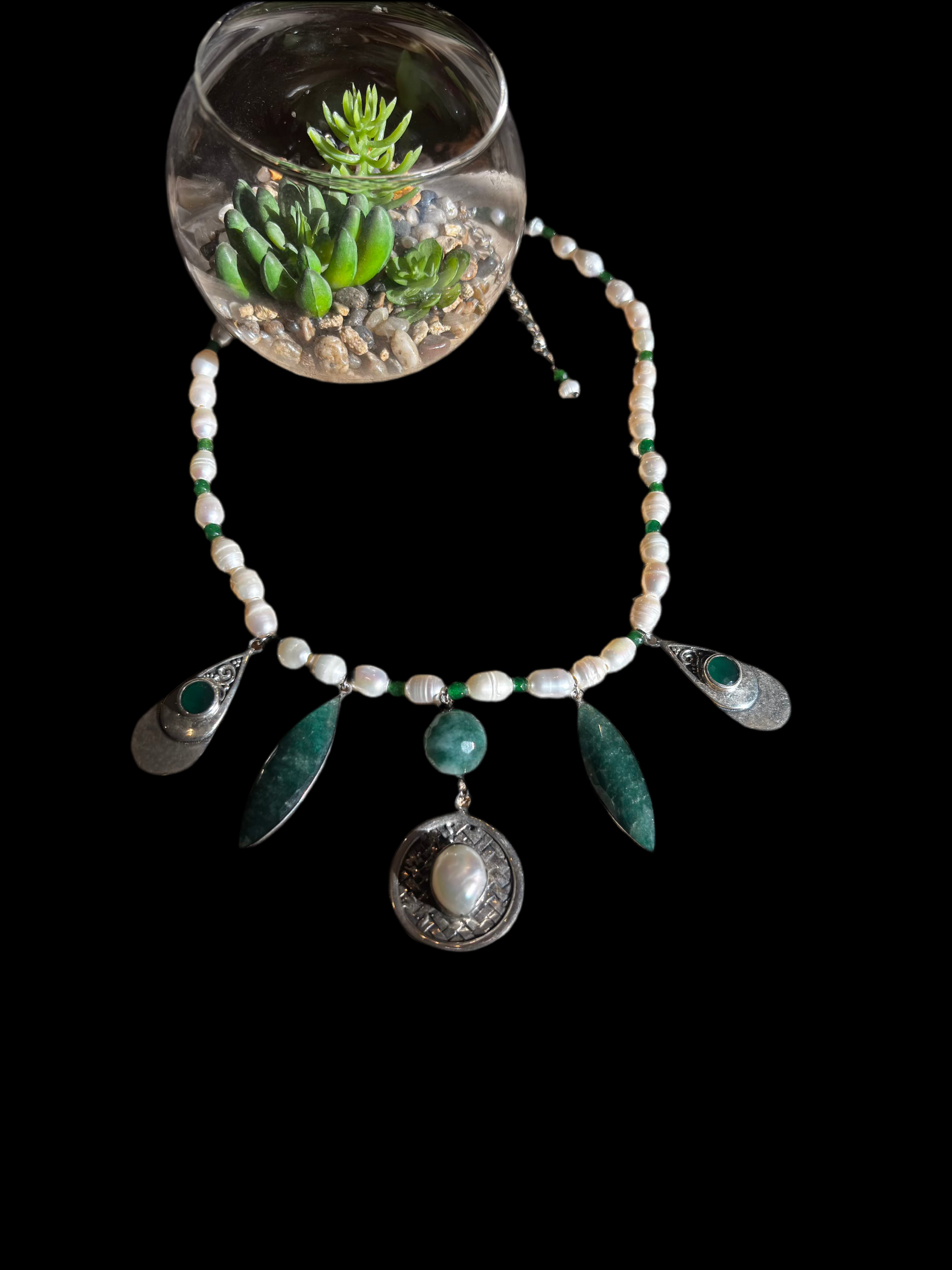 Collana Pearls and Stones