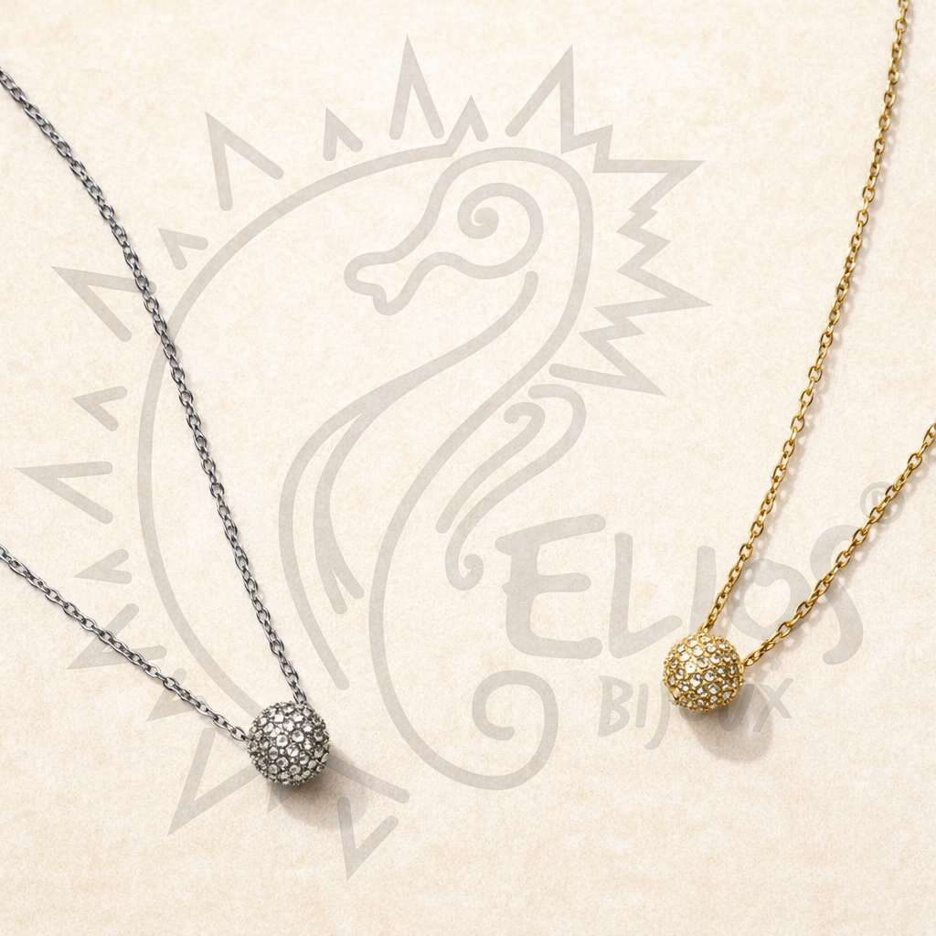 Collana PALLINA STRASS