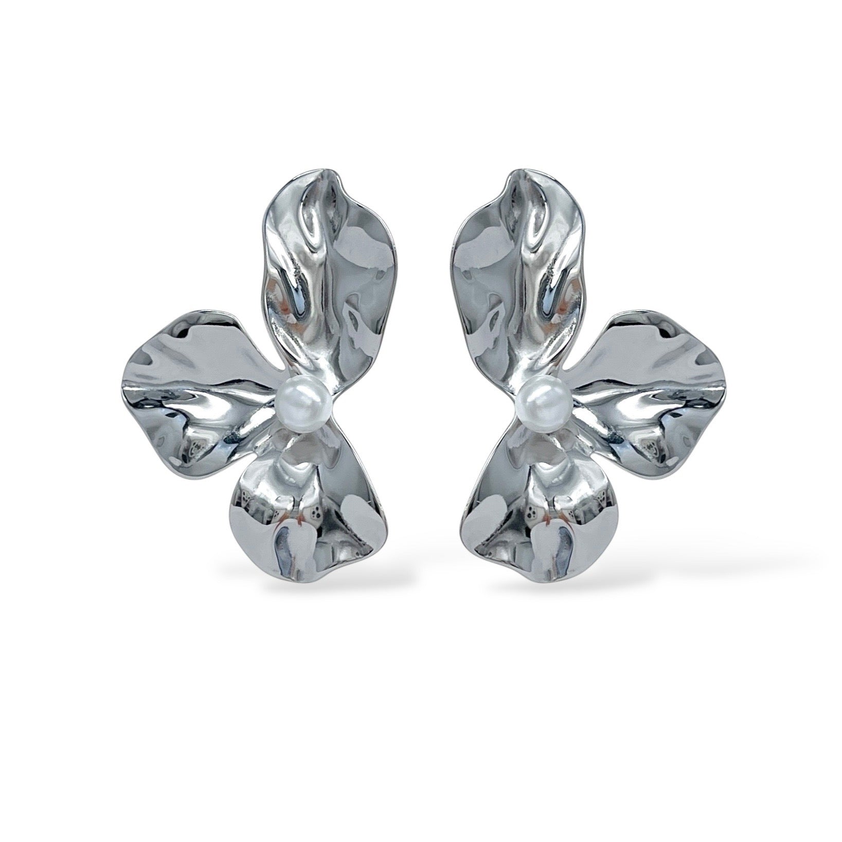 Orecchini Pearls and Flowers
