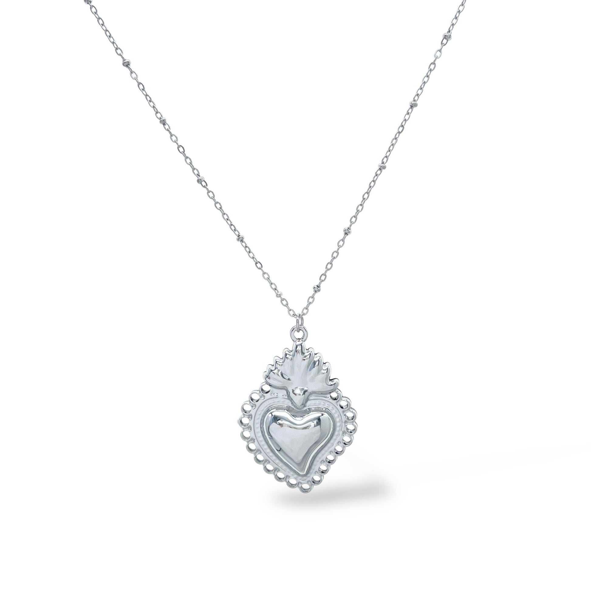 Collana Lunga Cuore Sacro