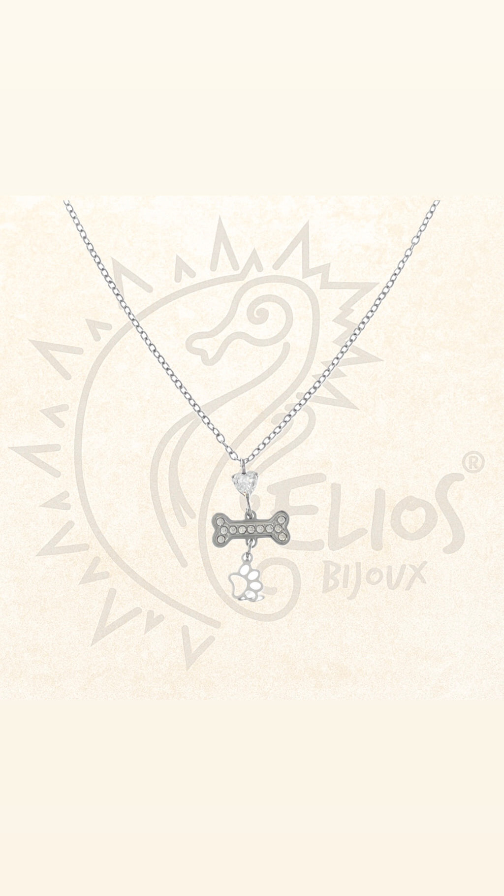 Collana girocollo I Love Dogs