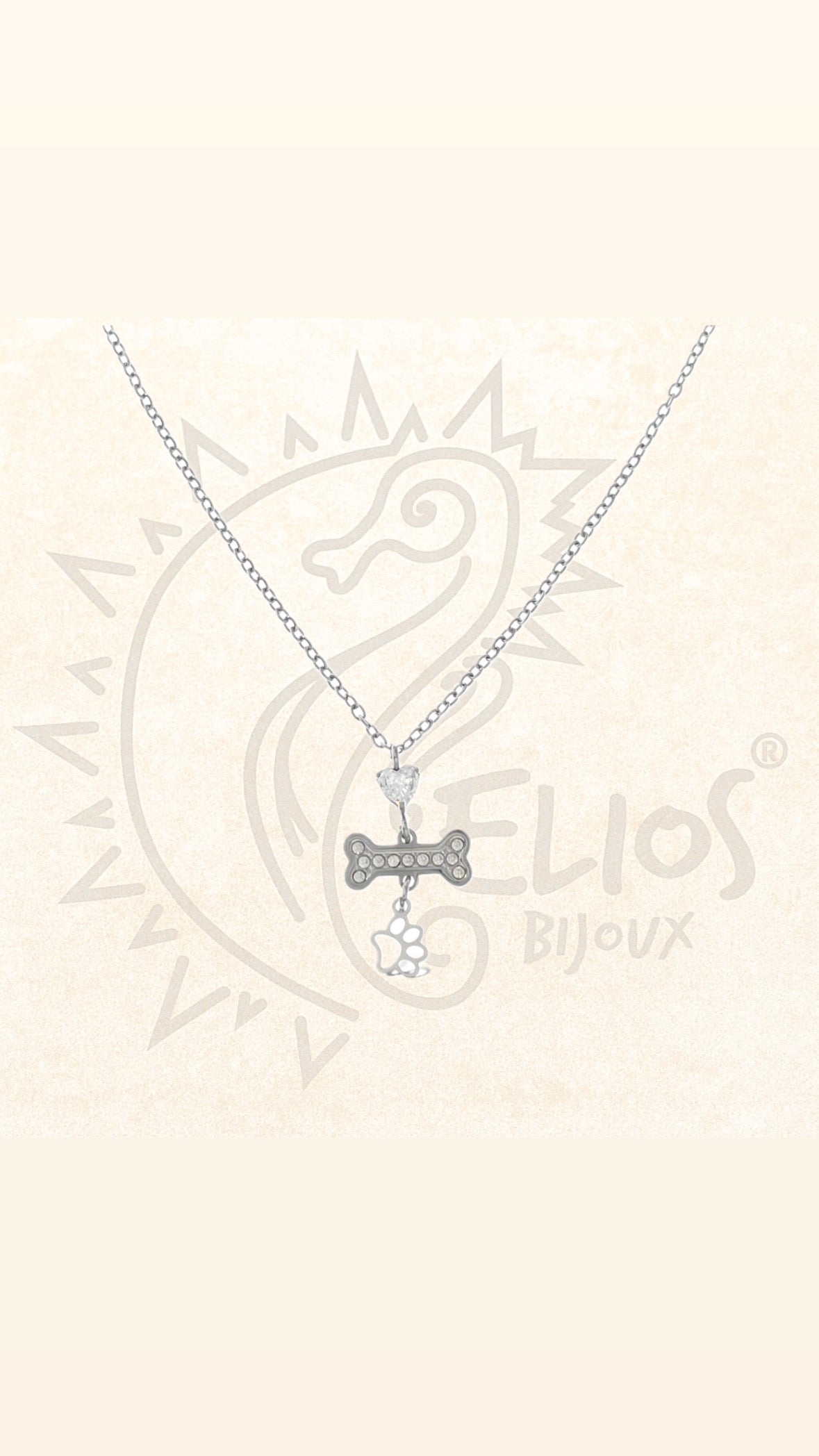 Collana girocollo I Love Dogs