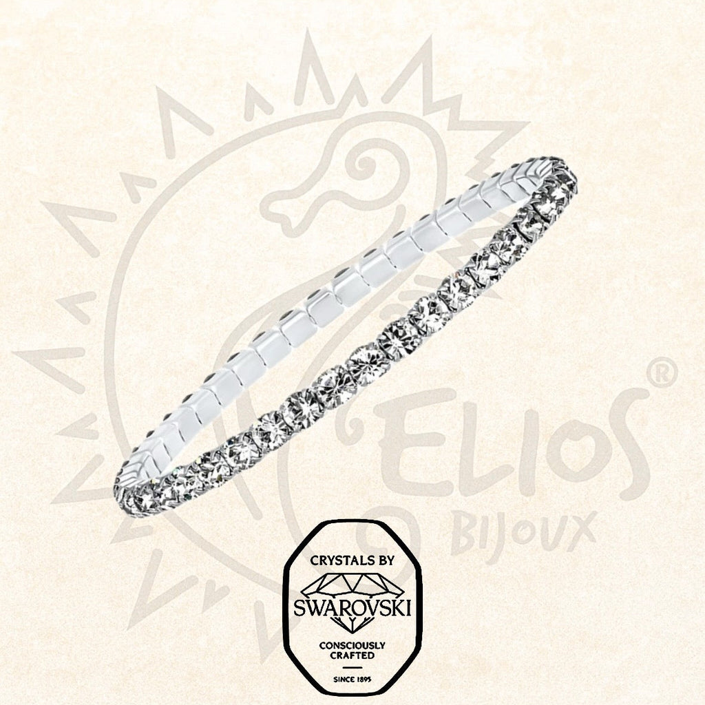 Swarovsky Tennis Bianco/Silver