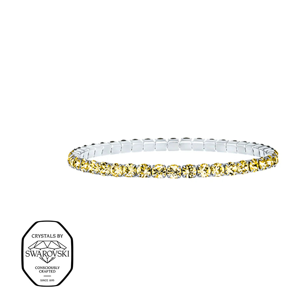 Swarovsky Tennis Giallo/Silver