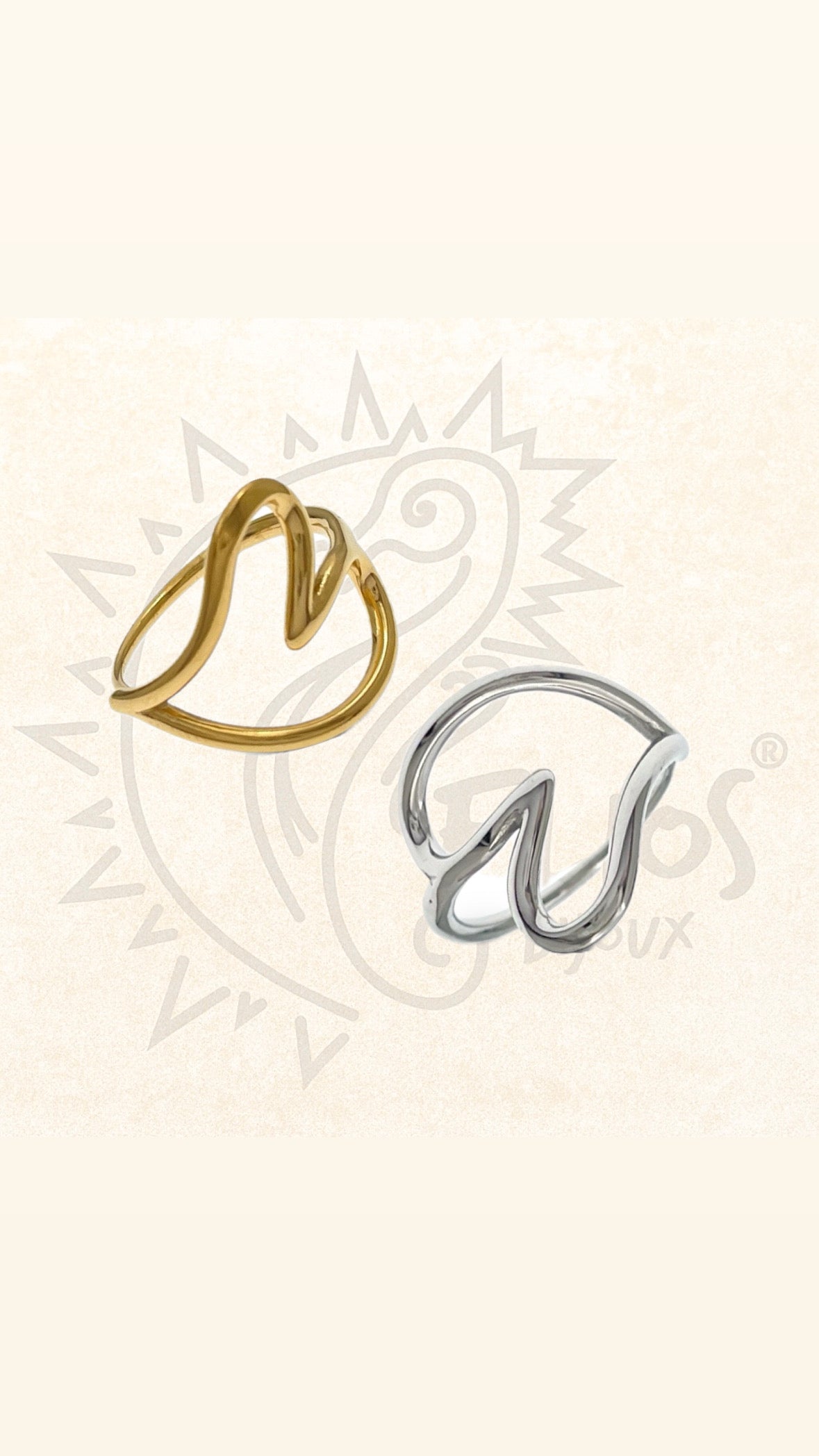 Anello Cuore Fluido