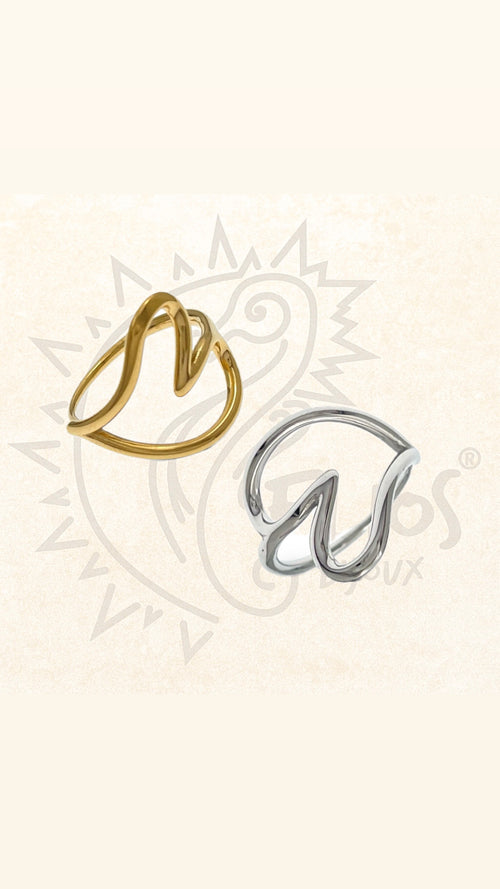 Anello Cuore Fluido