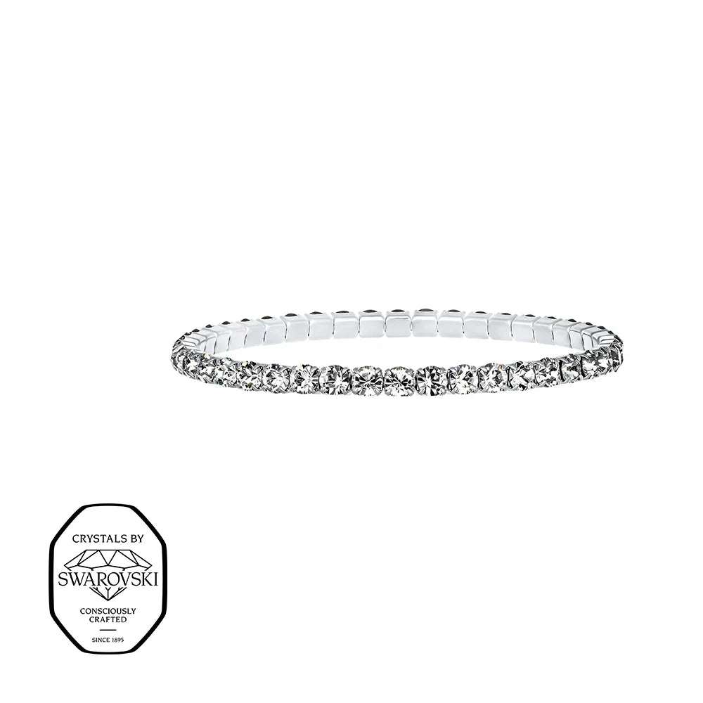 Swarovsky Tennis Bianco/Silver