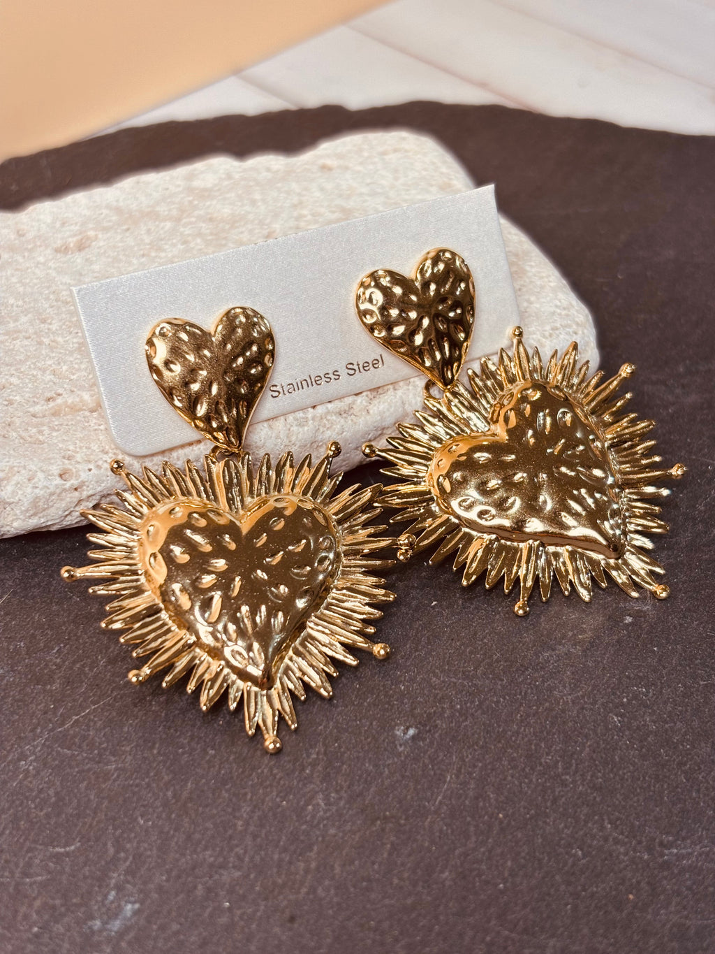 Orecchini Cuore Luce