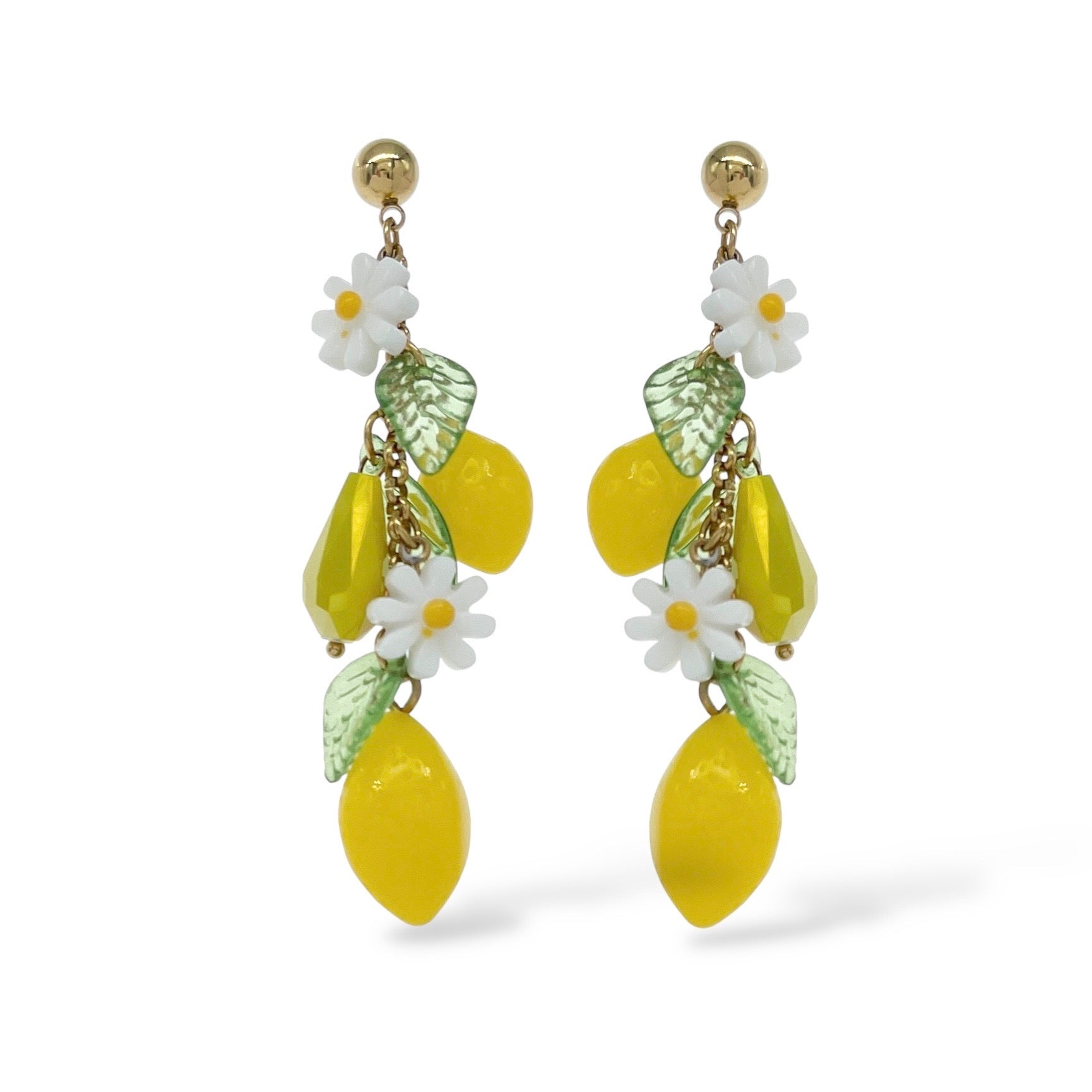 Orecchini Limoni e Margherite