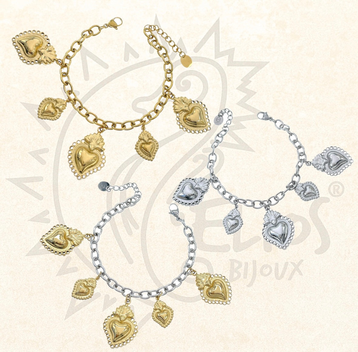 Bracciale Cuore Sacro