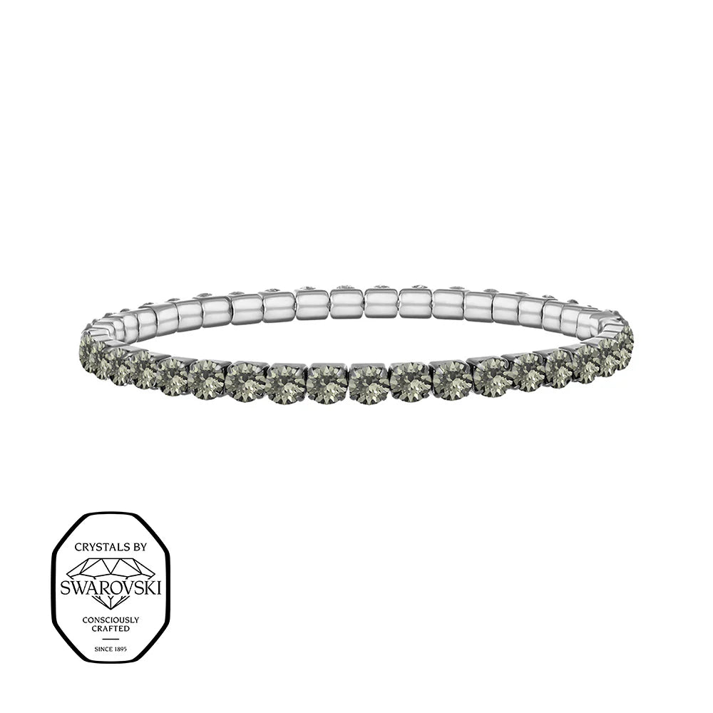 Swarovsky Tennis Grigio Perla/Silver