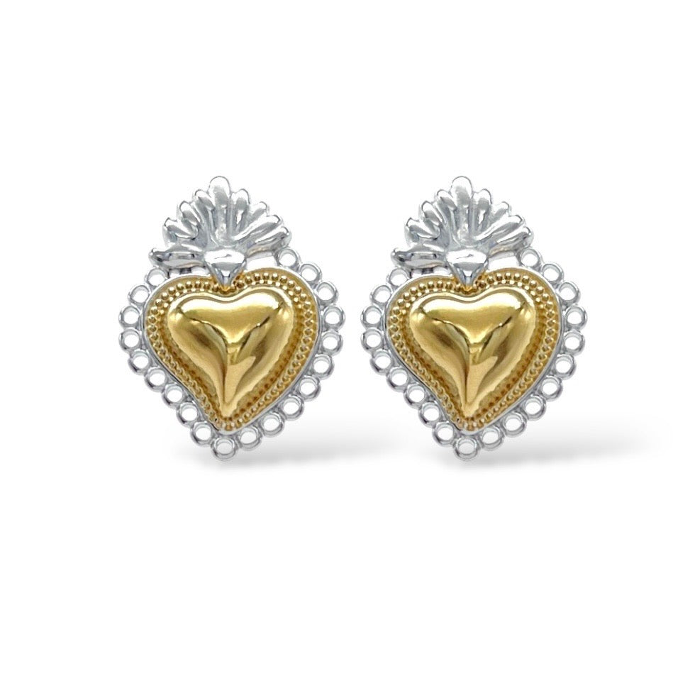 Orecchini Cuore Sacro Small