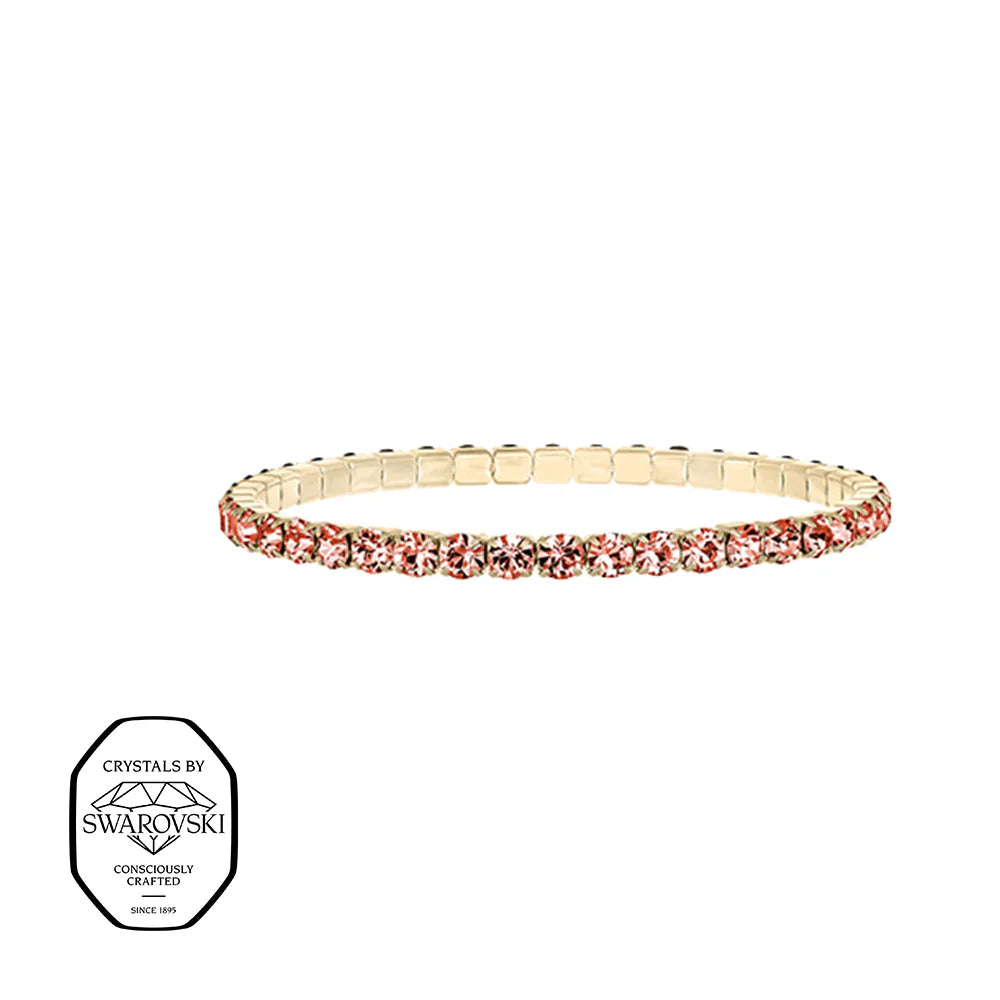 Swarovsky Tennis Pesca/Gold