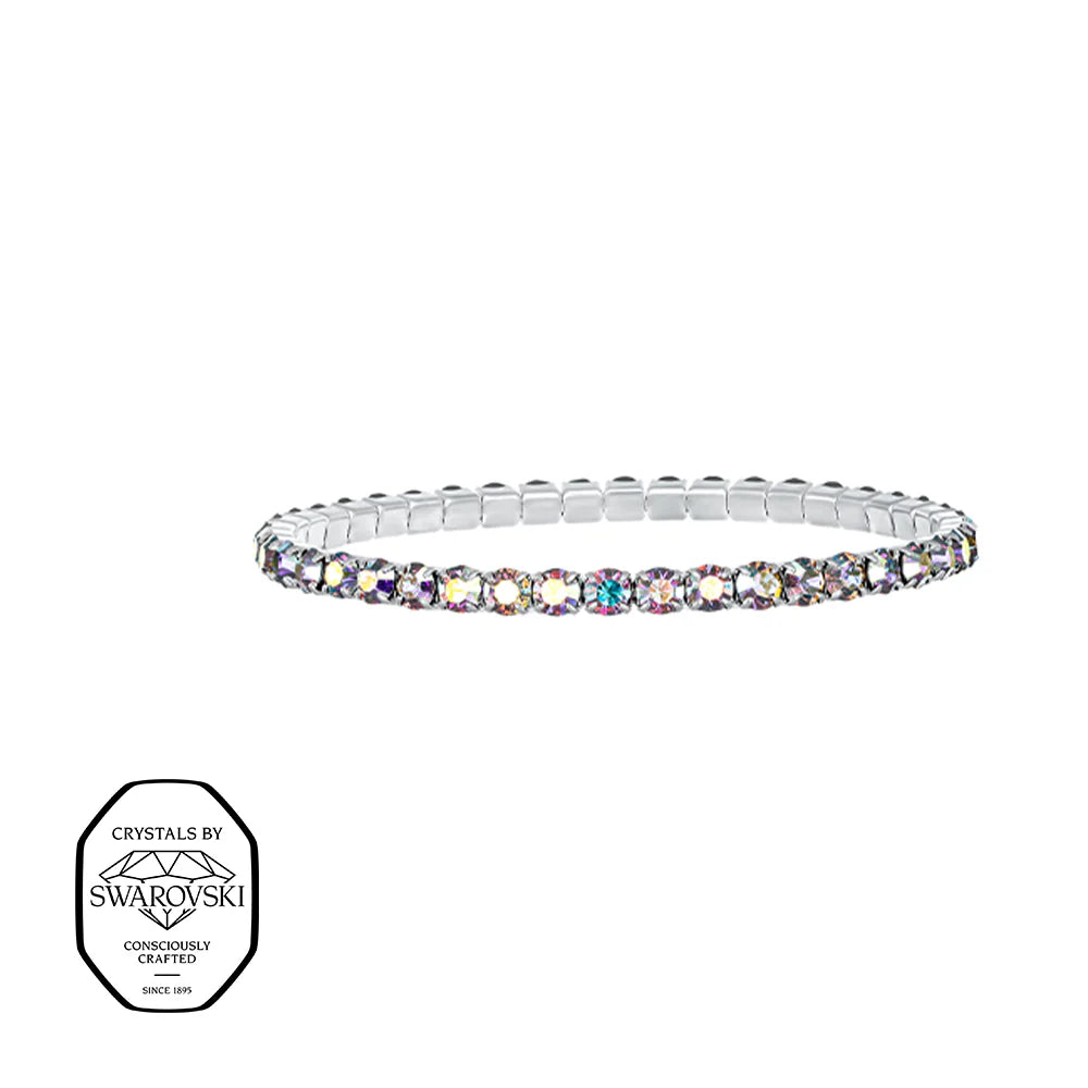 Swarovsky Tennis Aurora Boreale/Silver