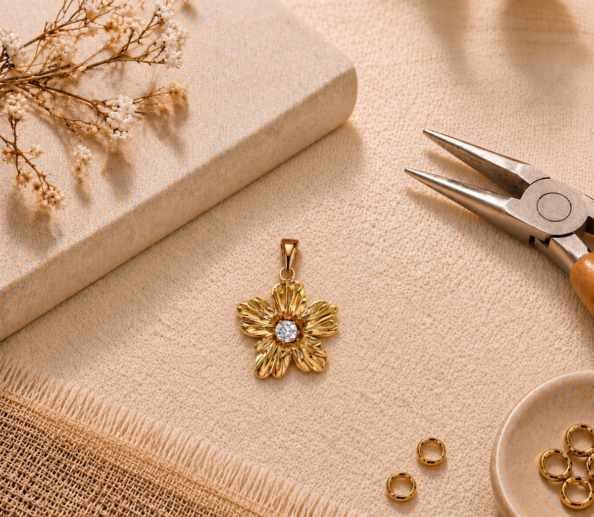Ciondolo FIORE STRASS