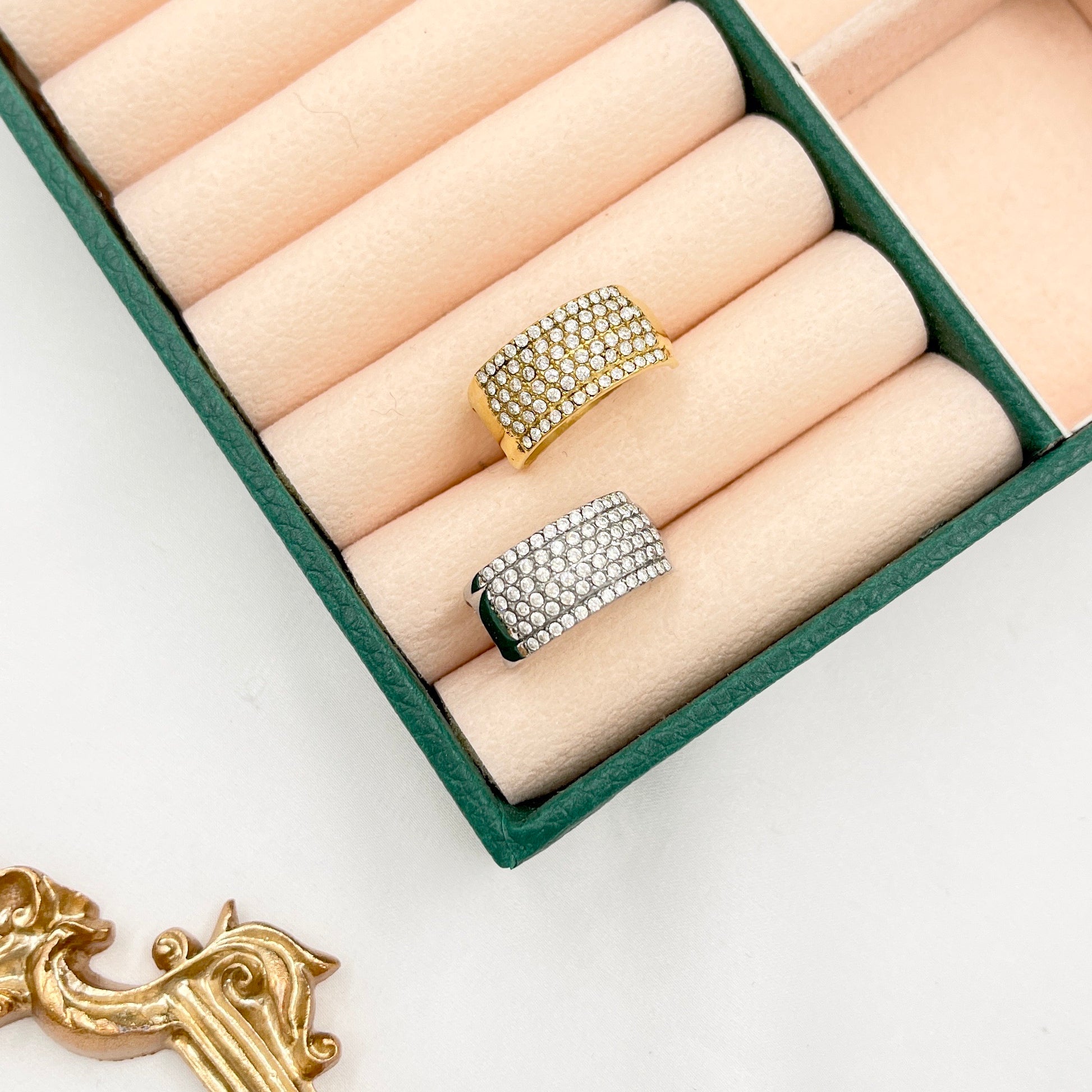 Anello Fascione Strass