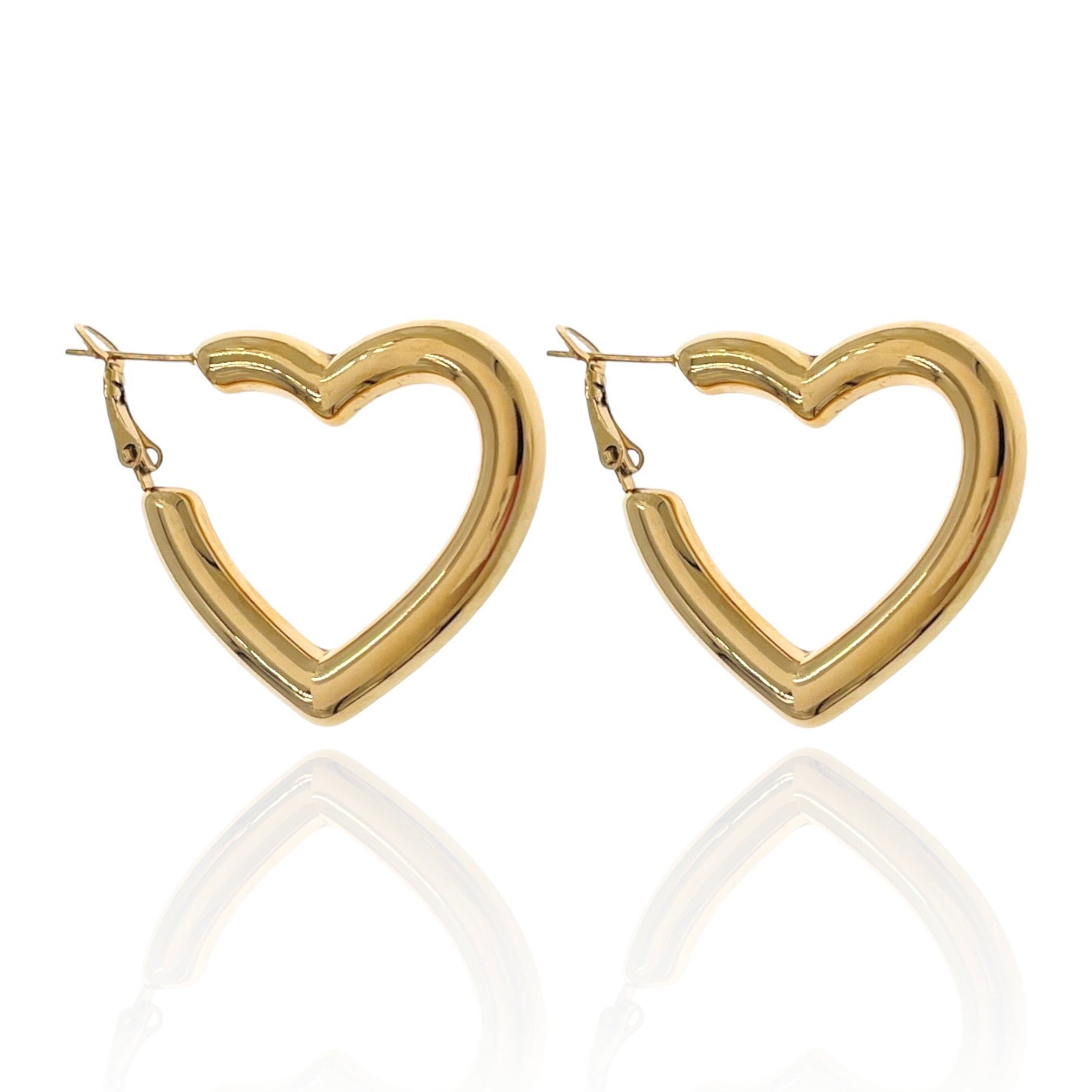 Orecchini Hoops Cuore