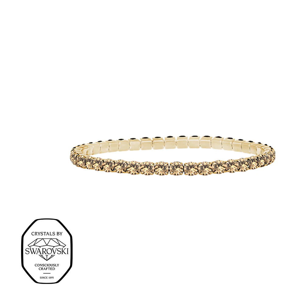 Swarovsky Tennis Champagne/Gold