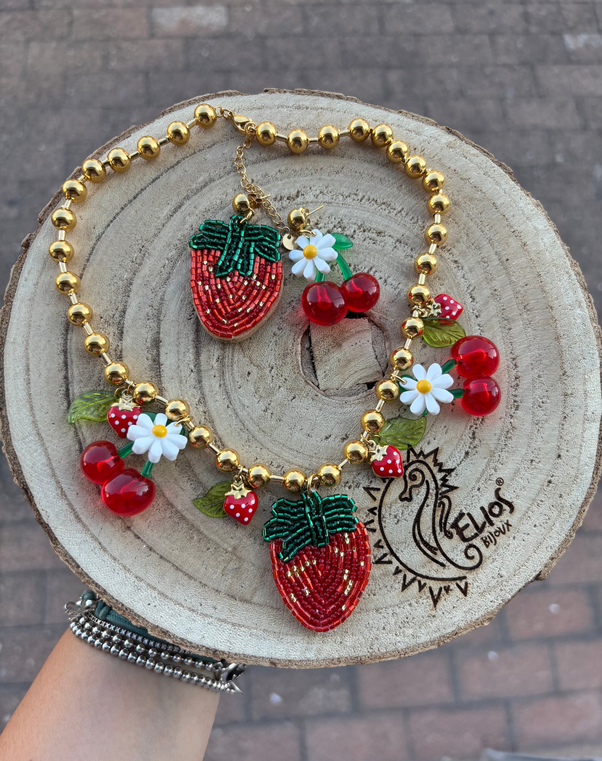 Parure Fragole e Ciliegie