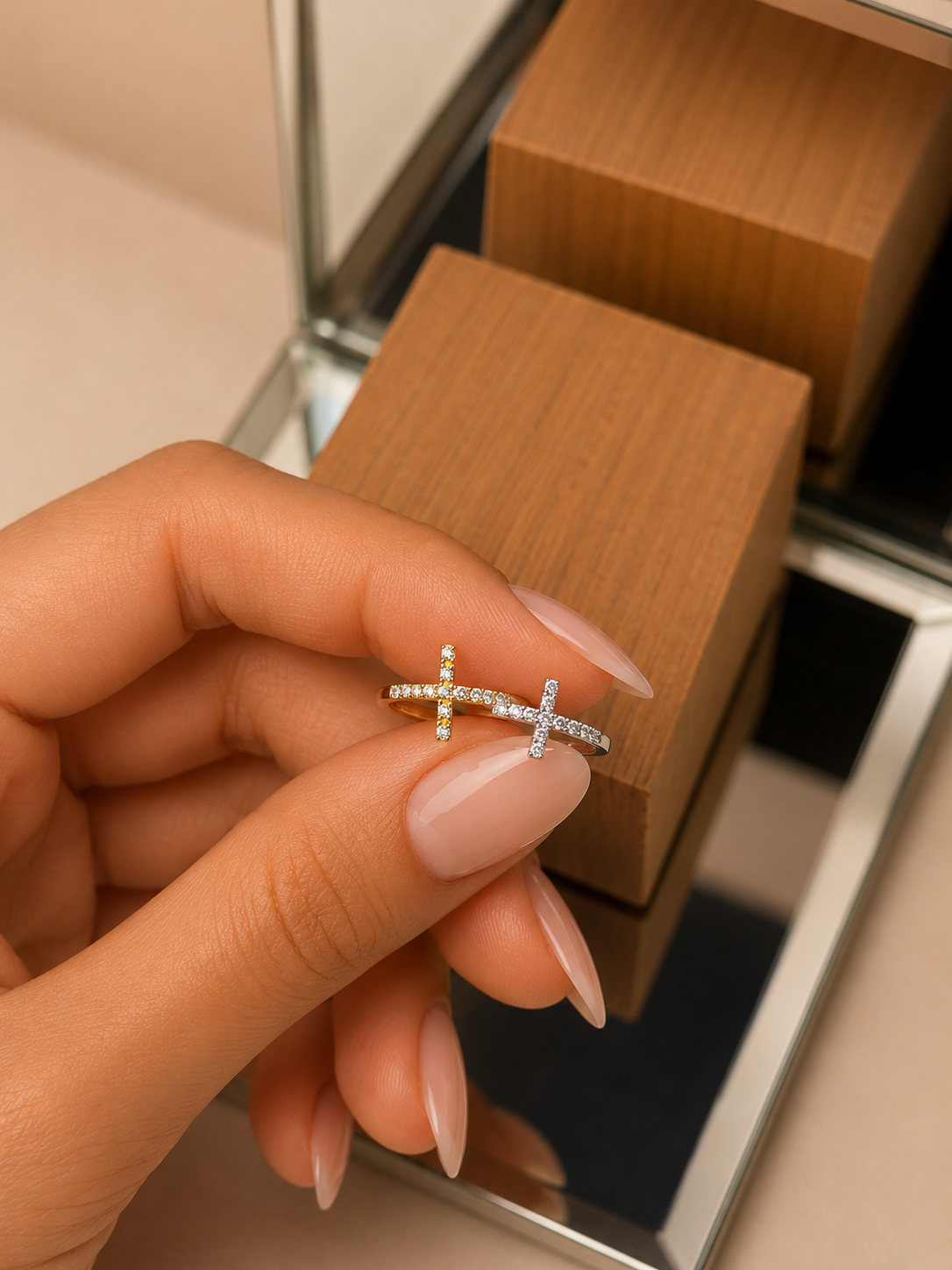 Piercing CERCHIO CROCE PICCOLA