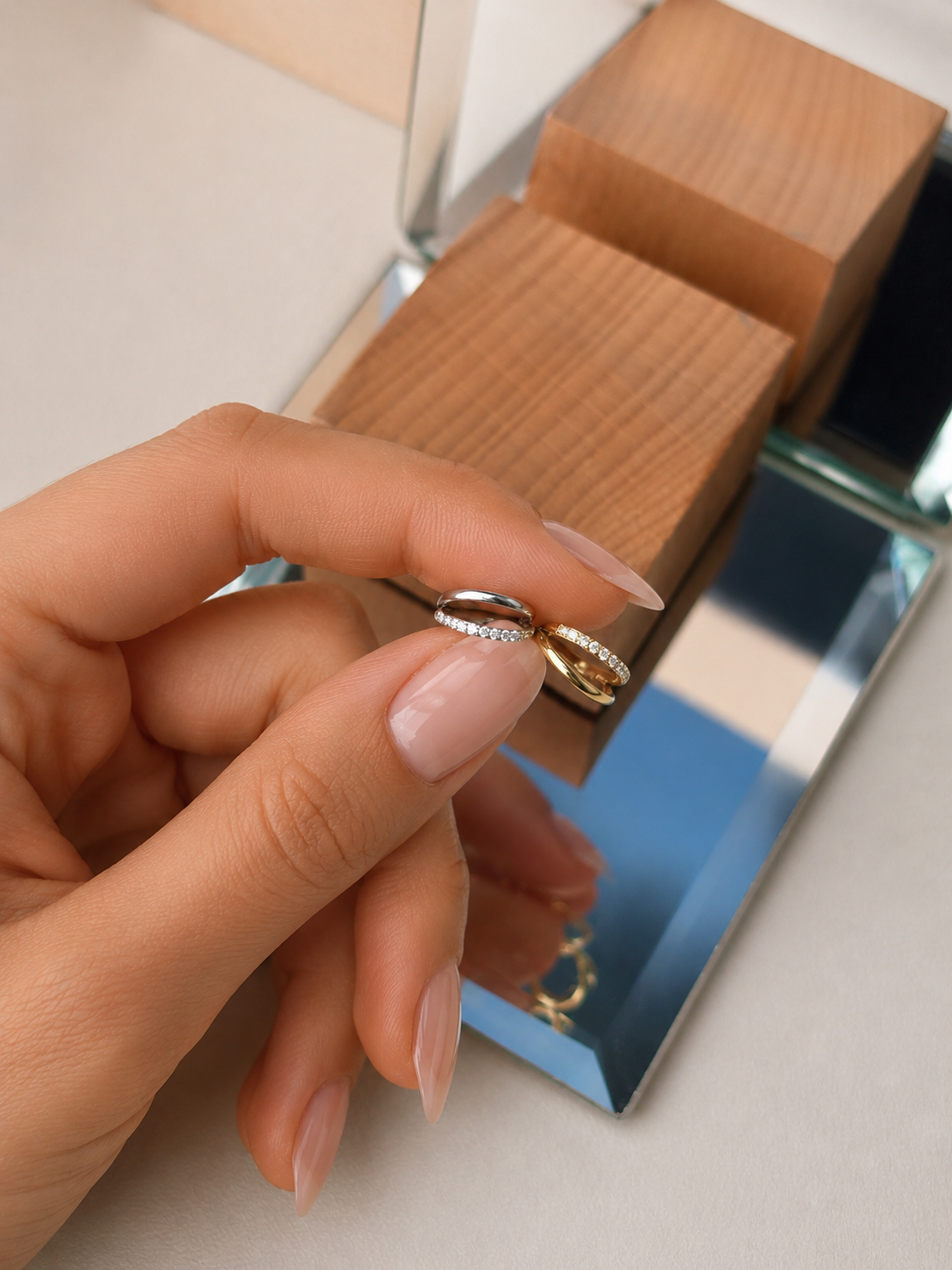 Piercing CERCHIO DOPPIO STRASS