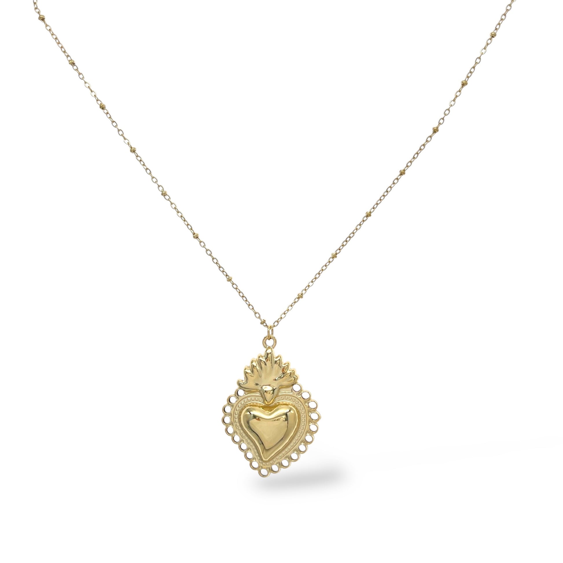 Collana Lunga Cuore Sacro