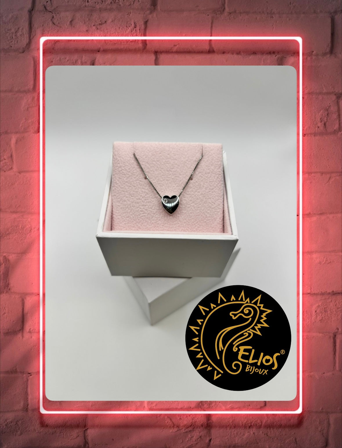 Collana Hot Diamonds Cuore Pieno Arg 925