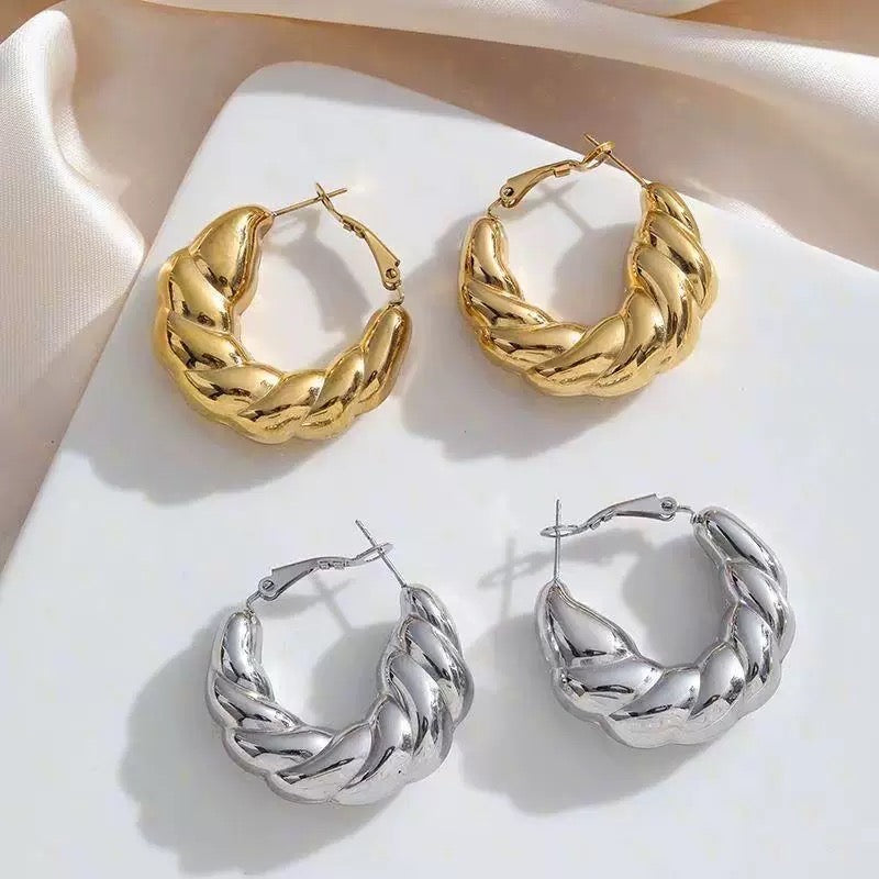 Orecchini Hoops Brioche