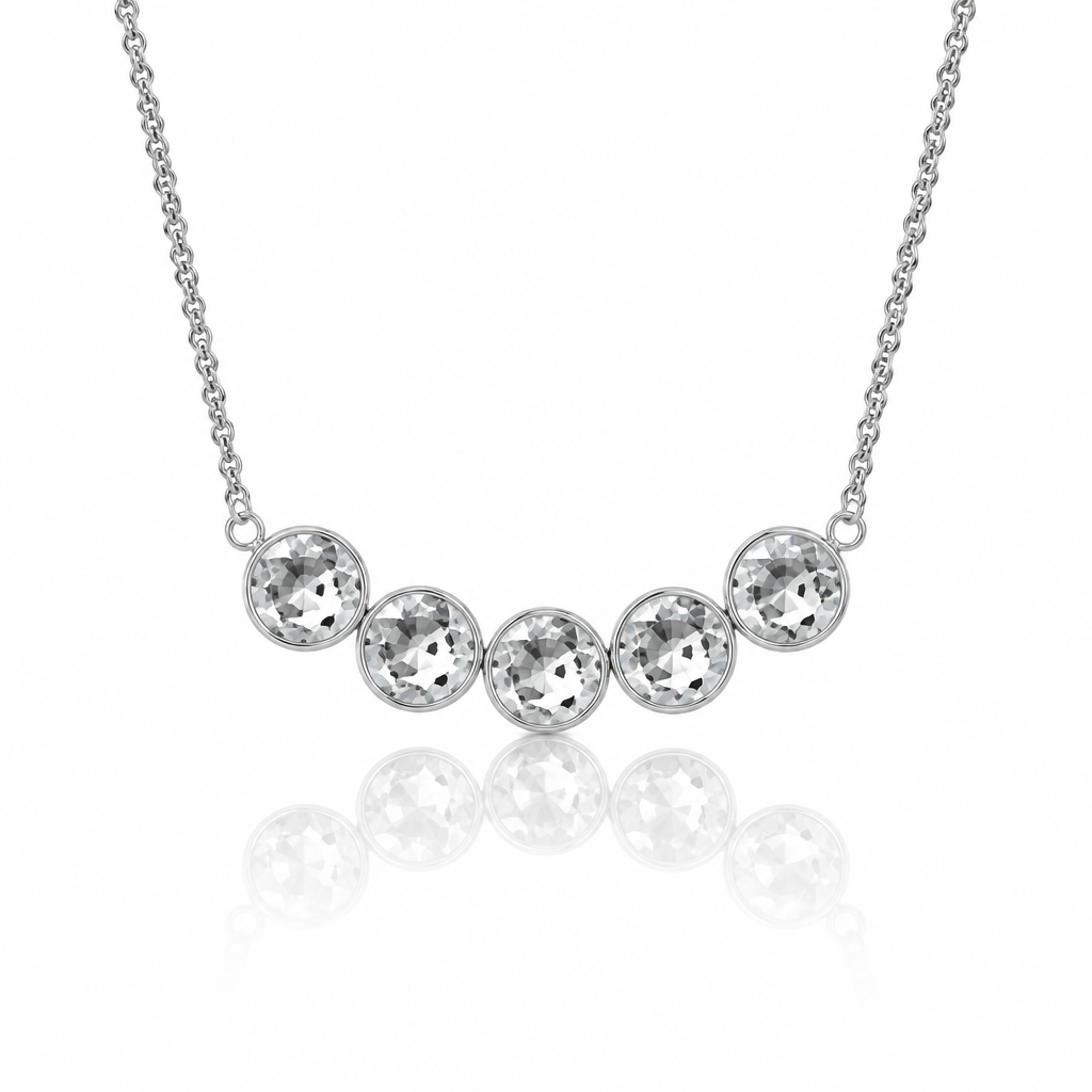 Collana girocollo mezzaluna Swarovsky