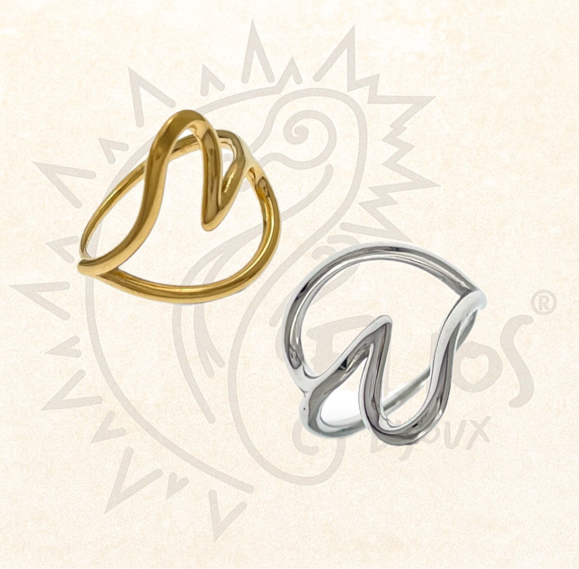 Anello Cuore Fluido