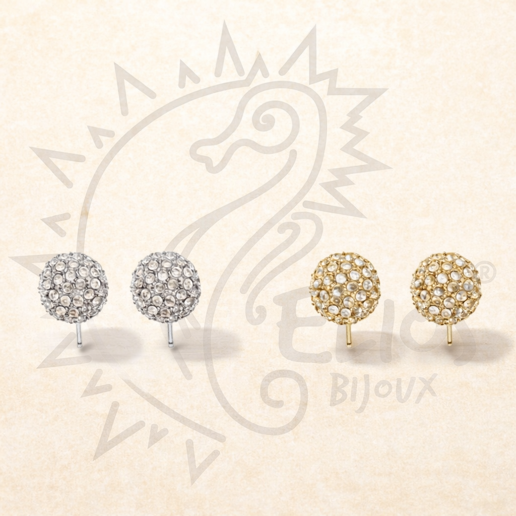 Orecchino PALLINA STRASS