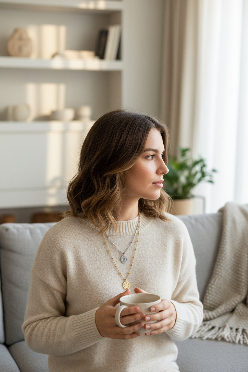 Collana Holy Mary Strass