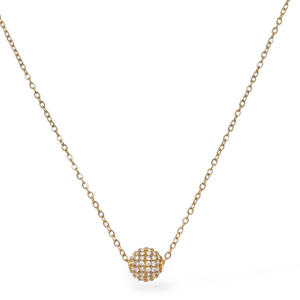 Collana PALLINA STRASS
