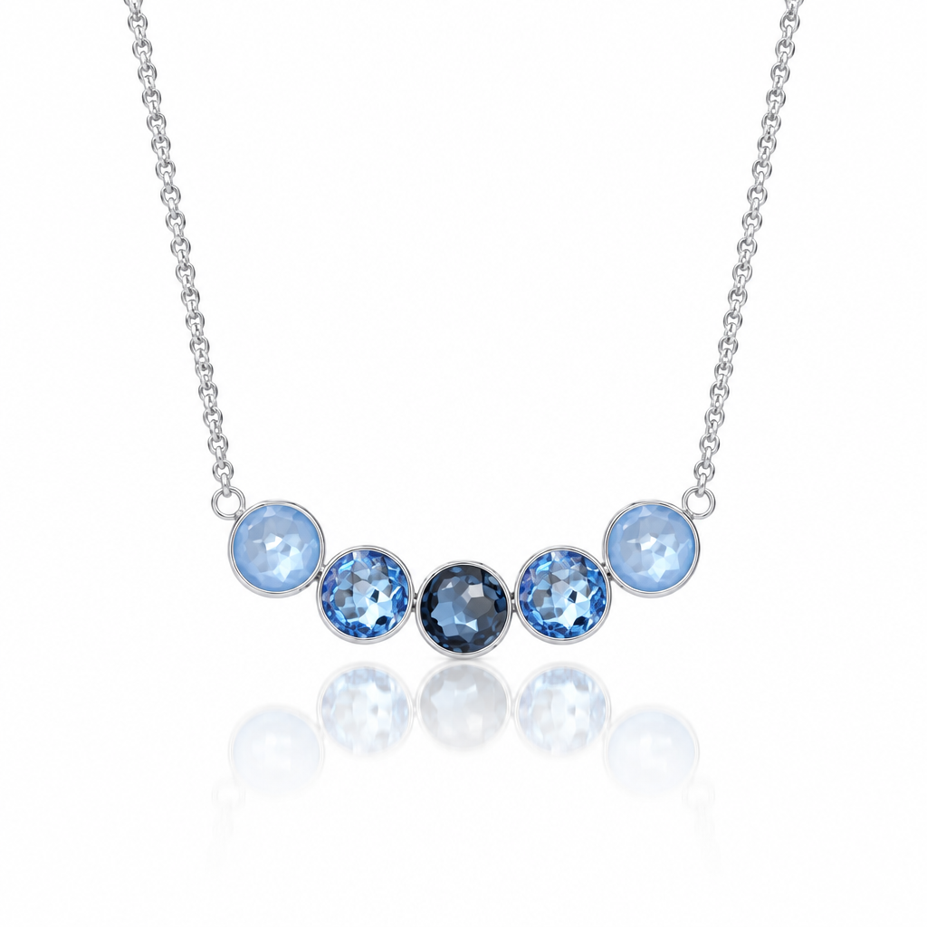Collana girocollo mezzaluna Swarovsky