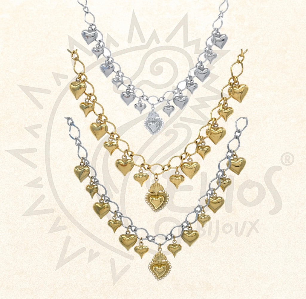 Collana Sonaglio Cuore Sacro