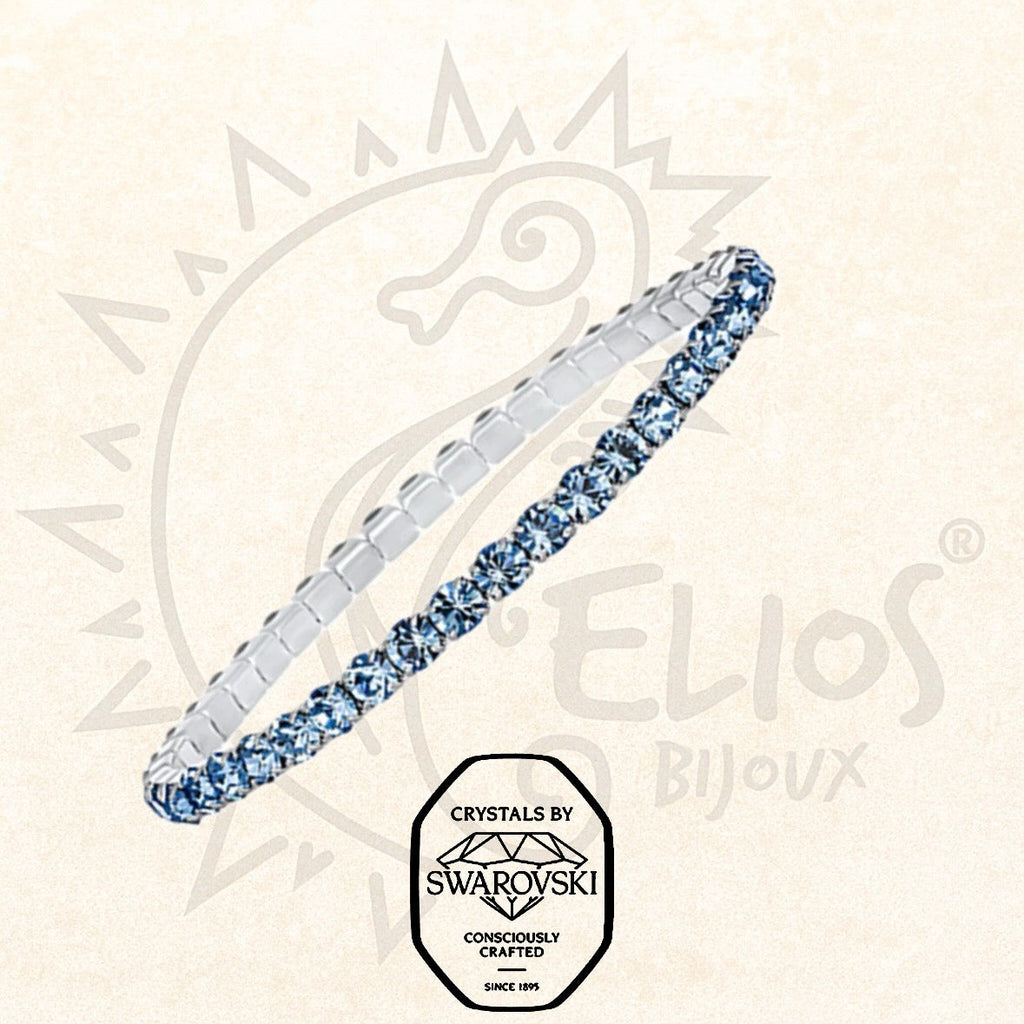 Swarovsky Tennis Azzurro Cielo/Silver