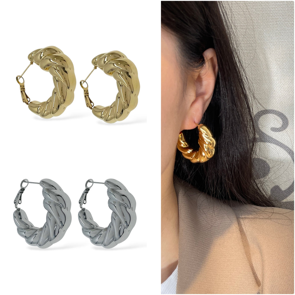 Orecchini Hoops Brioche
