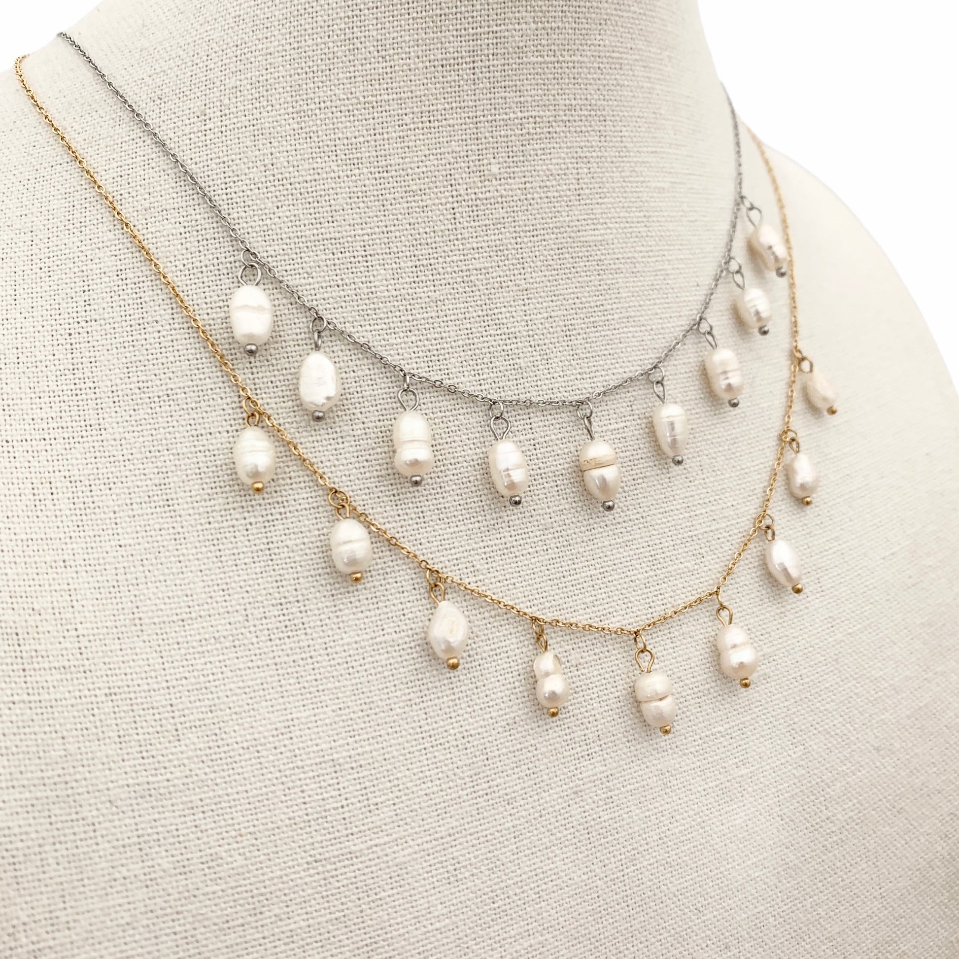 Collana Perle Pendenti