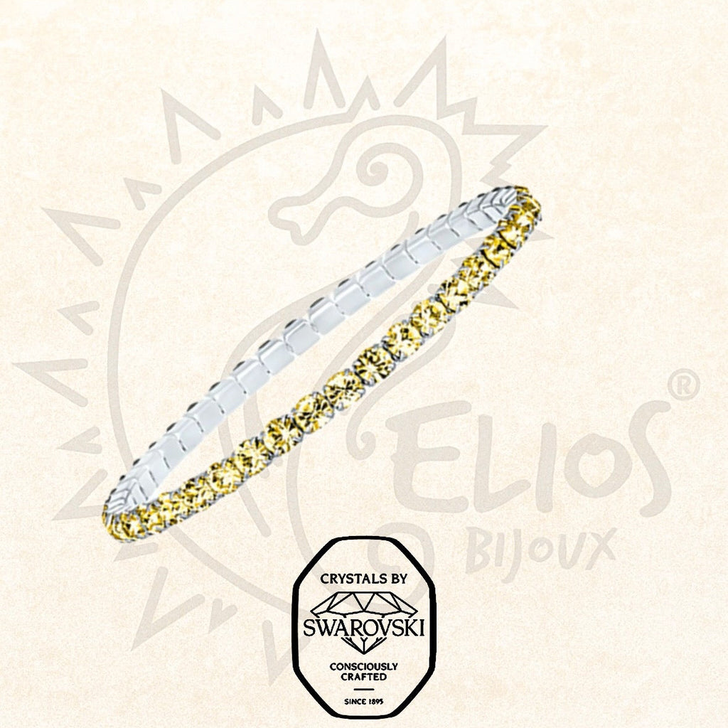 Swarovsky Tennis Giallo/Silver