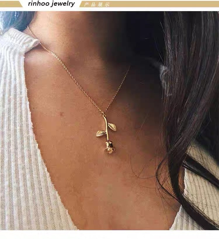 Collana Falling Rose