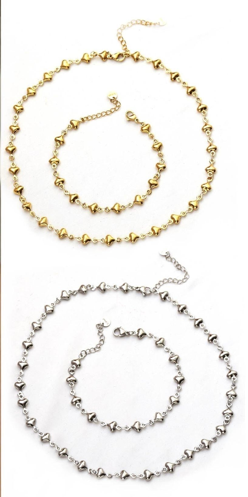Parure Micro Cuoricini Sonaglio