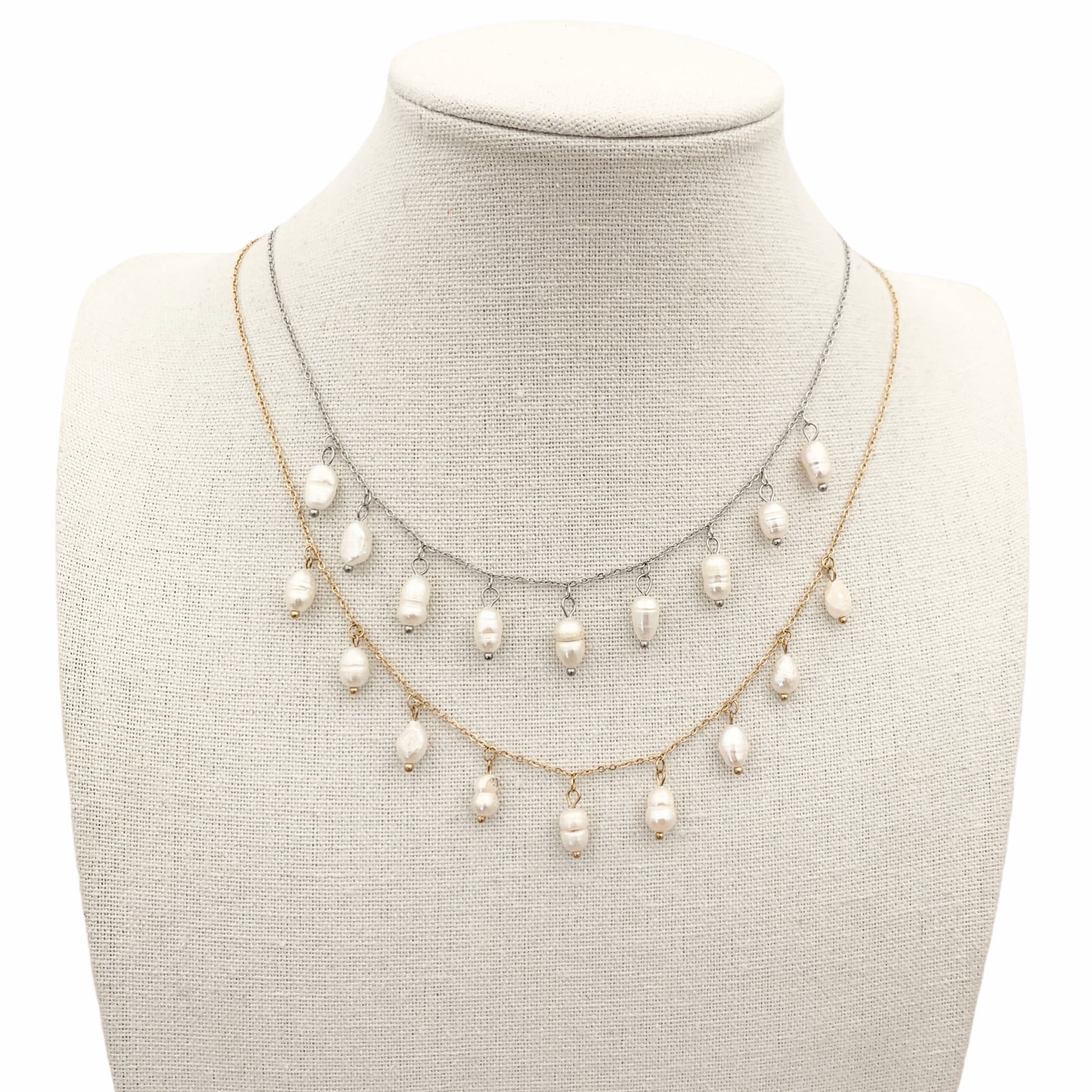 Collana Perle Pendenti