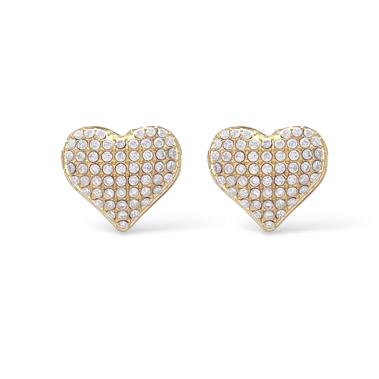 Orecchini Cuori Strass Lobo