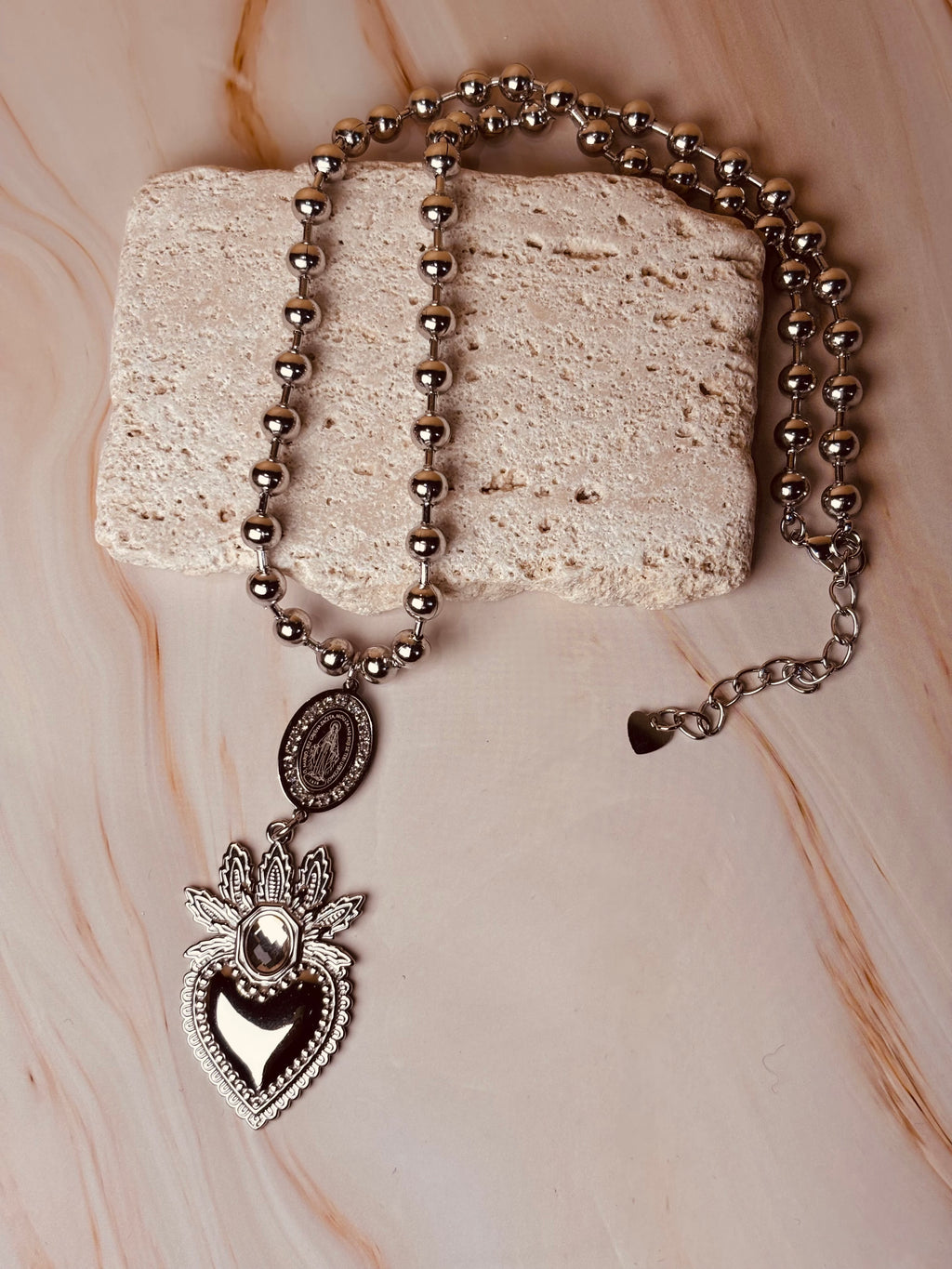 Collana Madonnina Cuore Sacro